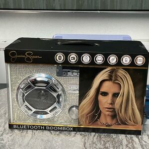 Jessica Simpson Silver and Black Boombox